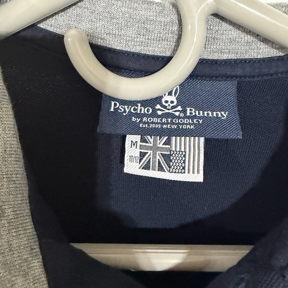 Psycho Bunny Kids Navy Polo Golf Shirt - Picture 2 of 3